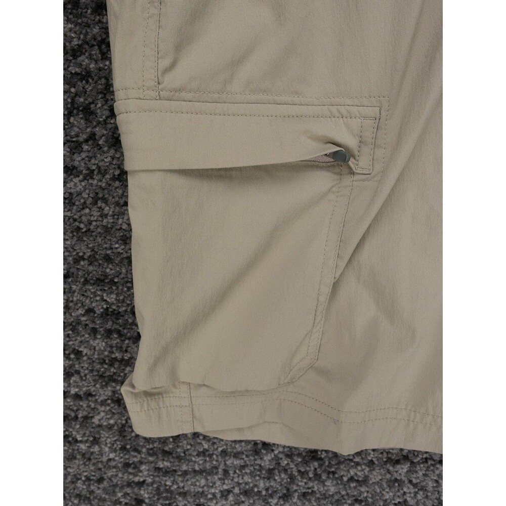 REI Cargo Shorts Womens 14 Beige Relaxed Belted Stretch Quick Dry Hike Gorpcore - Picture 5 of 16